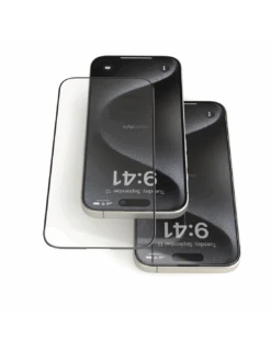 2x HyperGlass 3D® - Pellicola In Vetro Temperato 3D Per IPhone 15 Pro Max - Nero - 2 Pezzi 10 2x HyperGlass 3D® - Pellicola In Vetro Temperato 3D Per IPhone 15 Pro Max - Nero - 2 Pezzi -Cover Style Negozio 2x hyperglass 3d pellicola in vetro temperato 3d per iphone 15 pro max nero 2 pezzi 2
