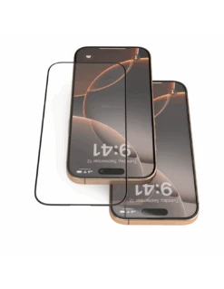 Cover Style Negozio -Cover Style Negozio 2x hyperglass 3d pellicola in vetro temperato 3d per iphone 16 pro max nero 2 pezzi 1