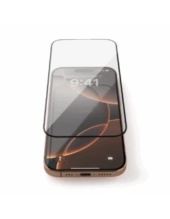 2x HyperGlass 3D® - Pellicola In Vetro Temperato 3D Per IPhone 16 Pro - Nero - 2 Pezzi -Cover Style Negozio 2x hyperglass 3d pellicola in vetro temperato 3d per iphone 16 pro nero 2 pezzi 4