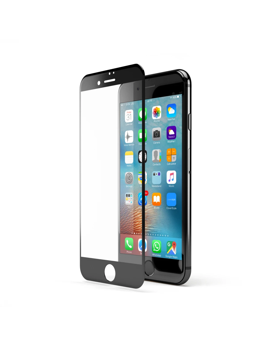 2x HyperGlass 3D® - Pellicola TOTALE In Vetro Temperato Qualità A+ Per IPhone SE (2020) - Nero 1 2x HyperGlass 3D® - Pellicola TOTALE In Vetro Temperato Qualità A+ Per IPhone SE (2020) - Nero