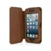Beyzacases - Custodia In Pelle Folio Per IPhone 5/5S - Marrone