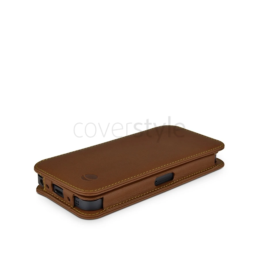 Beyzacases - Custodia In Pelle Folio Per IPhone 5/5S - Marrone 4 Beyzacases - Custodia In Pelle Folio Per IPhone 5/5S - Marrone - immagine 4