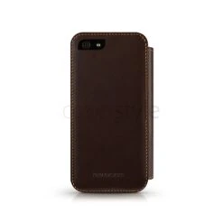 Beyzacases - Custodia In Pelle Folio Per IPhone 5/5S - Marrone Scuro -Cover Style Negozio beyzacases custodia in pelle folio per iphone 5 5s marrone scuro 2