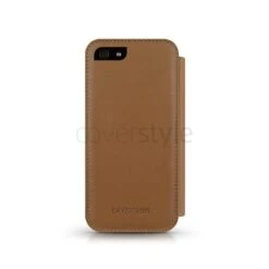 Beyzacases - Custodia In Pelle Folio Per IPhone 5/5S - Ocra (Camel) -Cover Style Negozio beyzacases custodia in pelle folio per iphone 5 5s ocra camel 2