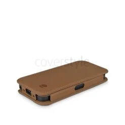 Beyzacases - Custodia In Pelle Folio Per IPhone 5/5S - Ocra (Camel) -Cover Style Negozio beyzacases custodia in pelle folio per iphone 5 5s ocra camel 3