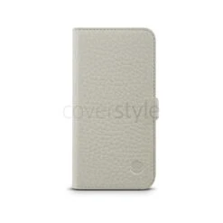 Beyzacases - Custodia In Pelle MF Folio Per IPhone 5/5S - Crema -Cover Style Negozio beyzacases custodia in pelle mf folio per iphone 5 5s crema 2