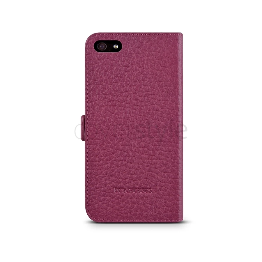 Beyzacases - Custodia In Pelle MF Folio Per IPhone 5/5S - Fucsia 4 Beyzacases - Custodia In Pelle MF Folio Per IPhone 5/5S - Fucsia - immagine 4