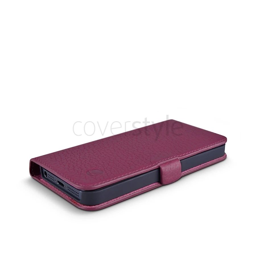 Beyzacases - Custodia In Pelle MF Folio Per IPhone 5/5S - Fucsia 1 Beyzacases - Custodia In Pelle MF Folio Per IPhone 5/5S - Fucsia