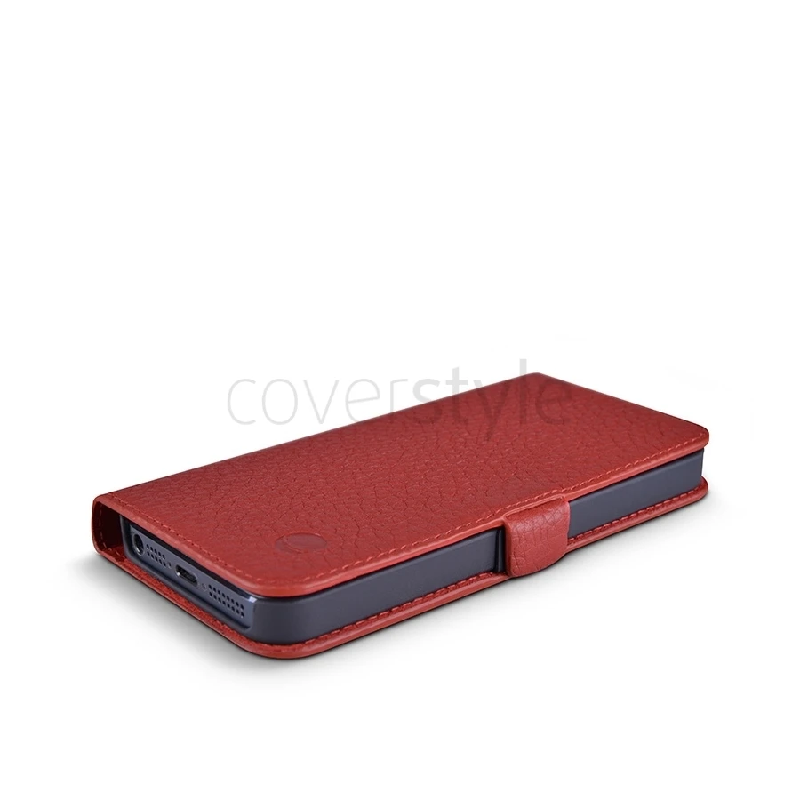 Beyzacases - Custodia In Pelle MF Folio Per IPhone 5/5S - Rosso 1 Beyzacases - Custodia In Pelle MF Folio Per IPhone 5/5S - Rosso