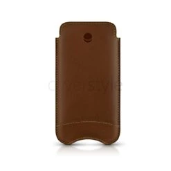Beyzacases - Custodia In Pelle New SlimLine Classic Per IPhone 5/5S - Marrone