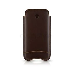Beyzacases - Custodia In Pelle New SlimLine Classic Per IPhone 5/5S - Marrone Scuro
