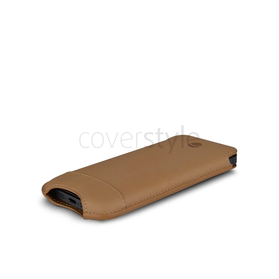 Beyzacases - Custodia In Pelle New SlimLine Classic Per IPhone 5/5S - Ocra (Camel) 4 Beyzacases - Custodia In Pelle New SlimLine Classic Per IPhone 5/5S - Ocra (Camel) - immagine 4