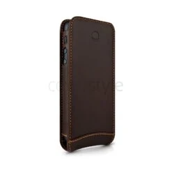 Beyzacases - Custodia In Pelle Serie Flip Per IPhone 5/5S - Marrone Scuro 6 Beyzacases - Custodia In Pelle Serie Flip Per IPhone 5/5S - Marrone Scuro -Cover Style Negozio beyzacases custodia in pelle serie flip per iphone 5 5s marrone scuro 2