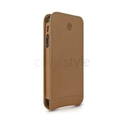Beyzacases - Custodia In Pelle Serie Flip Per IPhone 5/5S - Ocra (Camel) -Cover Style Negozio beyzacases custodia in pelle serie flip per iphone 5 5s ocra camel 2