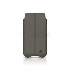 Beyzacases - Custodia In Pelle SlimLine "Stitches" Per IPhone 5/5S - Grigio