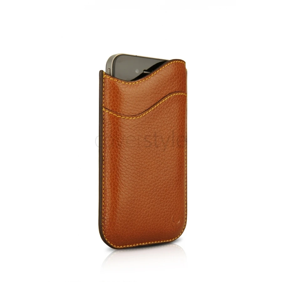 Beyzacases IPhone 4/4S "ID Slim" Case - Marrone Chiaro 4 Beyzacases IPhone 4/4S "ID Slim" Case - Marrone Chiaro - immagine 4