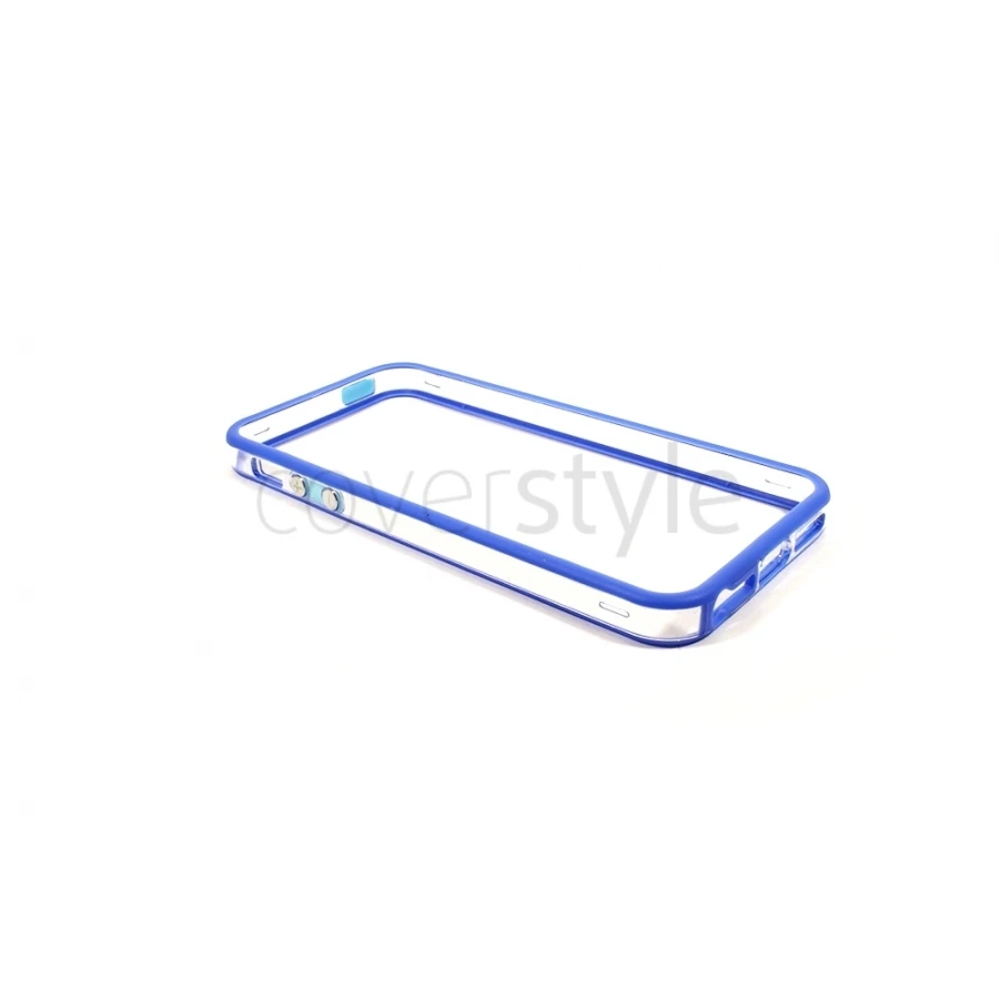 Bumper Bicolore Blu/Trasparente Per IPhone 5/5S - Serie Advanced 1 Bumper Bicolore Blu/Trasparente Per IPhone 5/5S - Serie Advanced