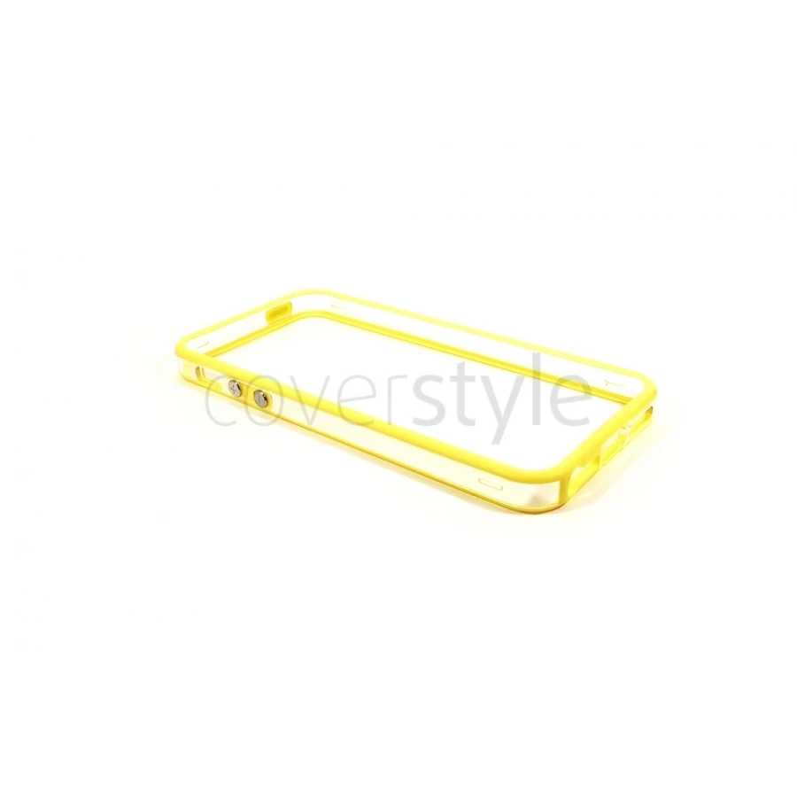 Bumper Bicolore Giallo/Trasparente Per IPhone 5/5S - Serie Advanced 1 Bumper Bicolore Giallo/Trasparente Per IPhone 5/5S - Serie Advanced