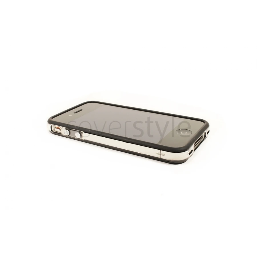 Bumper Bicolore Nero/Trasparente Per IPhone 4/S - Serie Advanced 2 Bumper Bicolore Nero/Trasparente Per IPhone 4/S - Serie Advanced - immagine 2