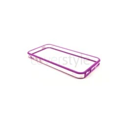 Bumper Bicolore Viola/Trasparente Per IPhone 5/5S - Serie Advanced