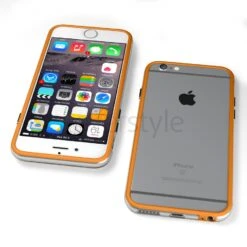 Bumper BumpFlex Per IPhone 6 (4.7") - Arancione + Interno Trasparente -Cover Style Negozio bumper bumpflex per iphone 6 47 arancione interno trasparente 2