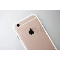 Bumper BumpFlex Per IPhone 6 (4.7") - Bianco + Interno Trasparente -Cover Style Negozio bumper bumpflex per iphone 6 47 bianco interno trasparente 5