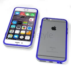 Bumper BumpFlex Per IPhone 6 (4.7") - Blu + Interno Trasparente -Cover Style Negozio bumper bumpflex per iphone 6 47 blu interno trasparente 2