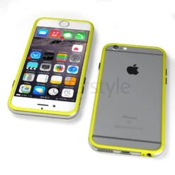 Bumper BumpFlex Per IPhone 6 (4.7") - Giallo + Interno Trasparente -Cover Style Negozio bumper bumpflex per iphone 6 47 giallo interno trasparente 2