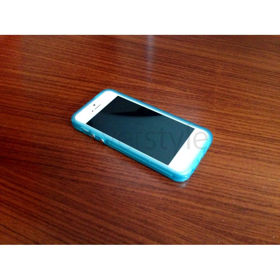Bumper Fluorescente Per IPhone 5/5S - Azzurro 3 Bumper Fluorescente Per IPhone 5/5S - Azzurro - immagine 3