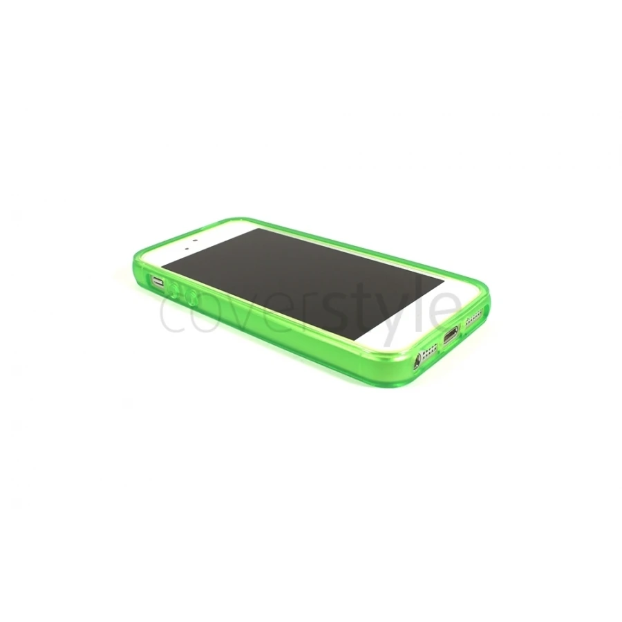 Bumper Verde Trasparente Per IPhone 5/5S - Serie Basic 3 Bumper Verde Trasparente Per IPhone 5/5S - Serie Basic - immagine 3