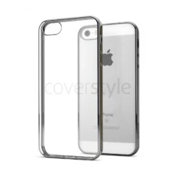 CoverStyle® - Custodia ChromFlex Flessibile + Bordo Cromato Per IPhone 5/5S/SE - Grigio 5 CoverStyle® - Custodia ChromFlex Flessibile + Bordo Cromato Per IPhone 5/5S/SE - Grigio -Cover Style Negozio coverstyle custodia chromflex flessibile bordo cromato per iphone 5 5s se grigio 2