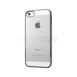 CoverStyle® - Custodia ChromFlex Flessibile + Bordo Cromato Per IPhone 5/5S/SE - Grigio