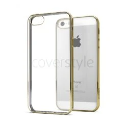 CoverStyle® - Custodia ChromFlex Flessibile + Bordo Cromato Per IPhone 5/5S/SE - Oro