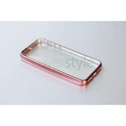 CoverStyle® - Custodia ChromFlex Flessibile + Bordo Cromato Per IPhone 5/5S/SE - Oro Rosa -Cover Style Negozio coverstyle custodia chromflex flessibile bordo cromato per iphone 5 5s se oro rosa 2