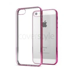 CoverStyle® - Custodia ChromFlex Flessibile + Bordo Cromato Per IPhone 5/5S/SE - Rosa