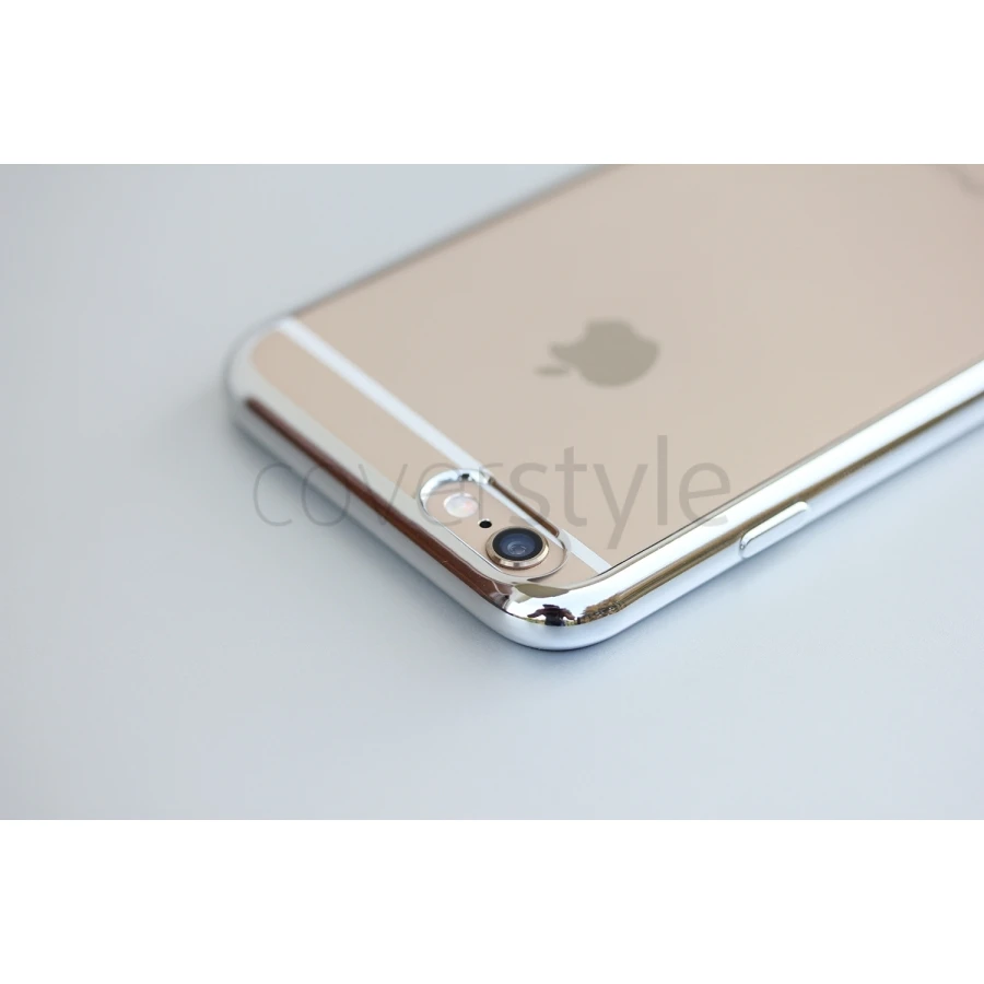 CoverStyle® - Custodia ChromFlex Flessibile + Bordo Cromato Per IPhone 6/6S (4.7") - Argento 2 CoverStyle® - Custodia ChromFlex Flessibile + Bordo Cromato Per IPhone 6/6S (4.7") - Argento - immagine 2