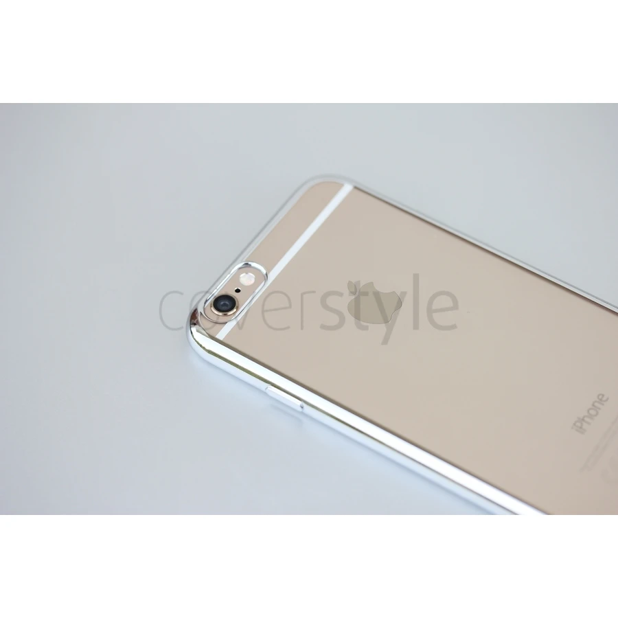 CoverStyle® - Custodia ChromFlex Flessibile + Bordo Cromato Per IPhone 6/6S (4.7") - Argento 3 CoverStyle® - Custodia ChromFlex Flessibile + Bordo Cromato Per IPhone 6/6S (4.7") - Argento - immagine 3