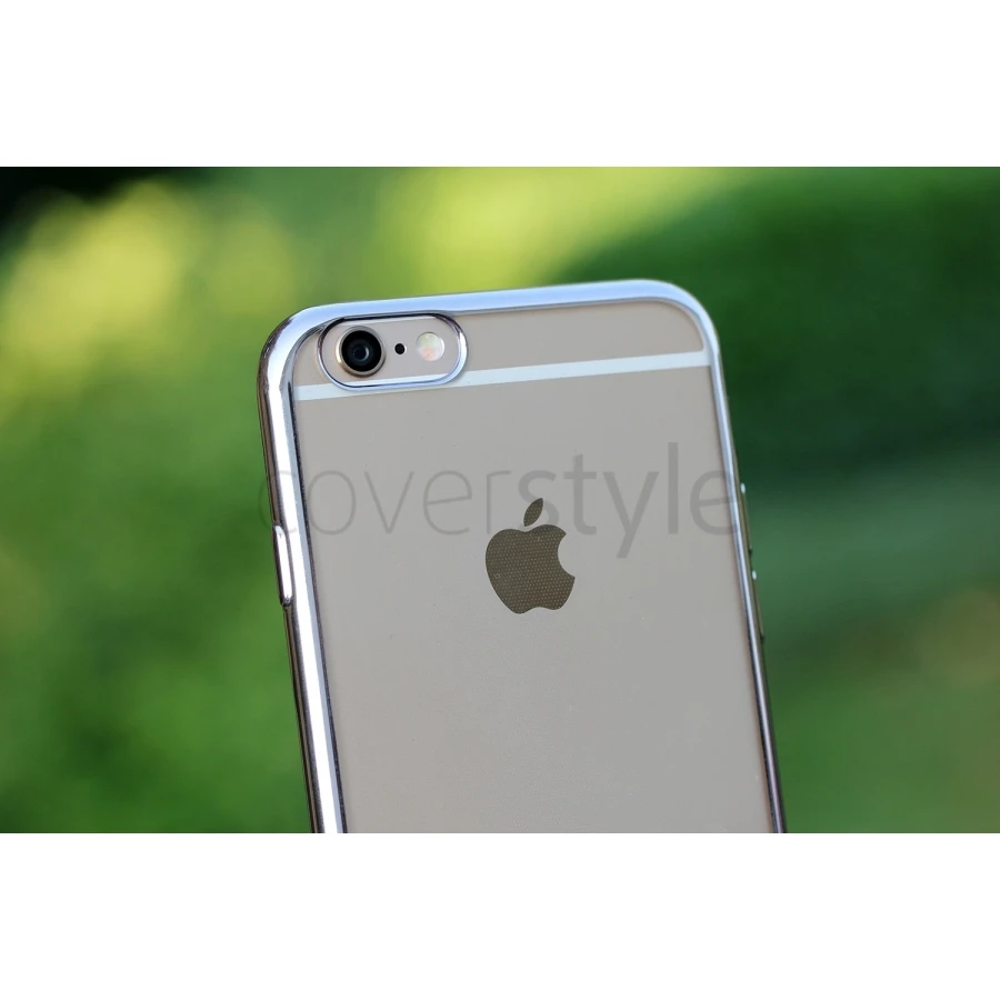 CoverStyle® - Custodia ChromFlex Flessibile + Bordo Cromato Per IPhone 6/6S (4.7") - Argento 5 CoverStyle® - Custodia ChromFlex Flessibile + Bordo Cromato Per IPhone 6/6S (4.7") - Argento - immagine 5