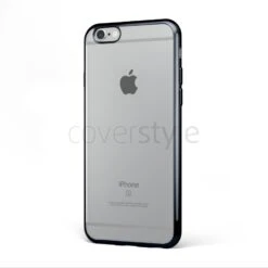 CoverStyle® - Custodia ChromFlex Flessibile + Bordo Cromato Per IPhone 6/6S (4.7") - Nero