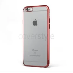 CoverStyle® - Custodia ChromFlex Flessibile + Bordo Cromato Per IPhone 6/6S (4.7") - Rosso