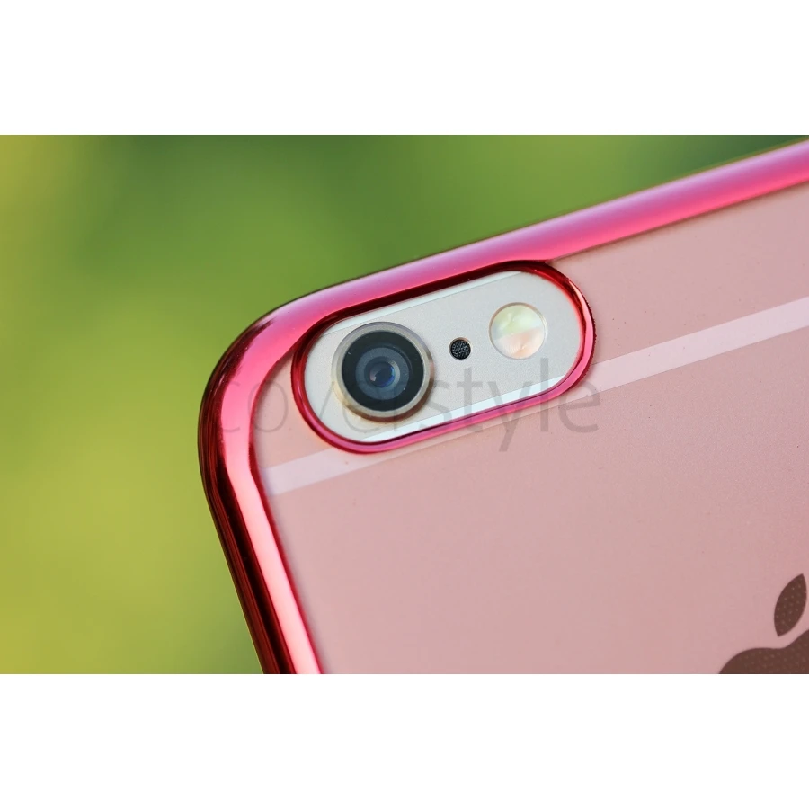 CoverStyle® - Custodia ChromFlex Flessibile + Bordo Cromato Per IPhone 6/6S (4.7") - Rosso 4 CoverStyle® - Custodia ChromFlex Flessibile + Bordo Cromato Per IPhone 6/6S (4.7") - Rosso - immagine 4