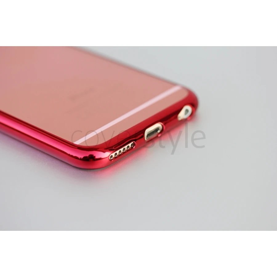 CoverStyle® - Custodia ChromFlex Flessibile + Bordo Cromato Per IPhone 6/6S (4.7") - Rosso 7 CoverStyle® - Custodia ChromFlex Flessibile + Bordo Cromato Per IPhone 6/6S (4.7") - Rosso - immagine 7