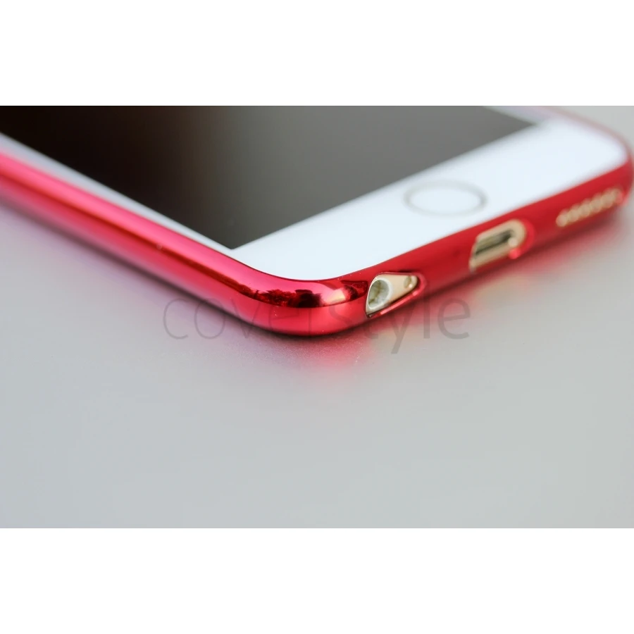 CoverStyle® - Custodia ChromFlex Flessibile + Bordo Cromato Per IPhone 6/6S (4.7") - Rosso 9 CoverStyle® - Custodia ChromFlex Flessibile + Bordo Cromato Per IPhone 6/6S (4.7") - Rosso - immagine 9