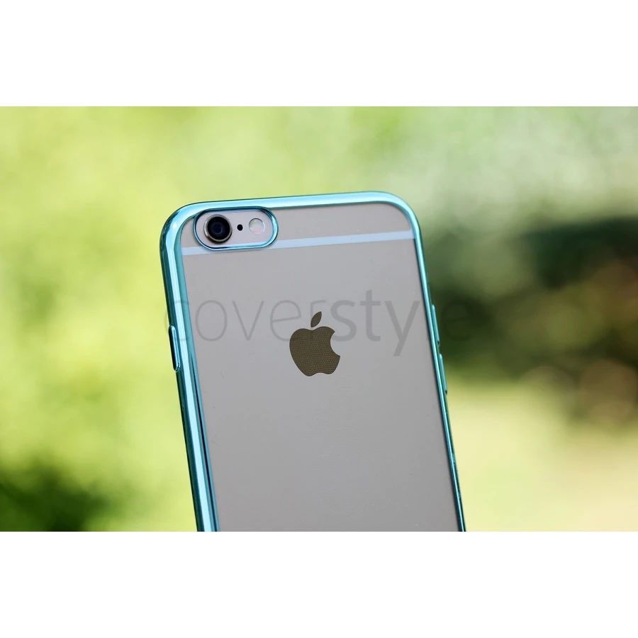 CoverStyle® - Custodia ChromFlex Flessibile + Bordo Cromato Per IPhone 6/6S Plus (5.5") - Blu 7 CoverStyle® - Custodia ChromFlex Flessibile + Bordo Cromato Per IPhone 6/6S Plus (5.5") - Blu - immagine 7
