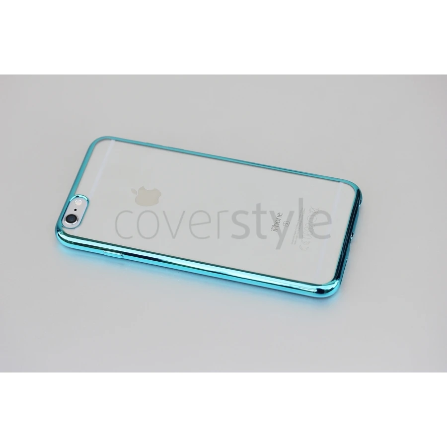CoverStyle® - Custodia ChromFlex Flessibile + Bordo Cromato Per IPhone 6/6S Plus (5.5") - Blu 8 CoverStyle® - Custodia ChromFlex Flessibile + Bordo Cromato Per IPhone 6/6S Plus (5.5") - Blu - immagine 8