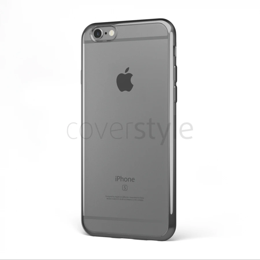 CoverStyle® - Custodia ChromFlex Flessibile + Bordo Cromato Per IPhone 6/6S Plus (5.5") - Grigio 1 CoverStyle® - Custodia ChromFlex Flessibile + Bordo Cromato Per IPhone 6/6S Plus (5.5") - Grigio