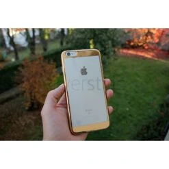 CoverStyle® - Custodia ChromFlex S Flessibile + Bordo E Bande Cromate Per IPhone 6/6S (4.7") - Oro -Cover Style Negozio coverstyle custodia chromflex s flessibile bordo e bande cromate per iphone 6 6s 47 oro 12