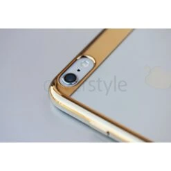 CoverStyle® - Custodia ChromFlex S Flessibile + Bordo E Bande Cromate Per IPhone 6/6S (4.7") - Oro -Cover Style Negozio coverstyle custodia chromflex s flessibile bordo e bande cromate per iphone 6 6s 47 oro 7