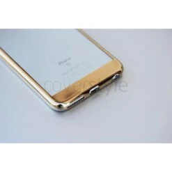CoverStyle® - Custodia ChromFlex S Flessibile + Bordo E Bande Cromate Per IPhone 6/6S (4.7") - Oro -Cover Style Negozio coverstyle custodia chromflex s flessibile bordo e bande cromate per iphone 6 6s 47 oro 9