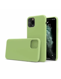 CoverStyle® - Custodia LiquidSoft® In Silicone Soft-Touch + Interno Microfibra Per IPhone XR - Verde Chiaro